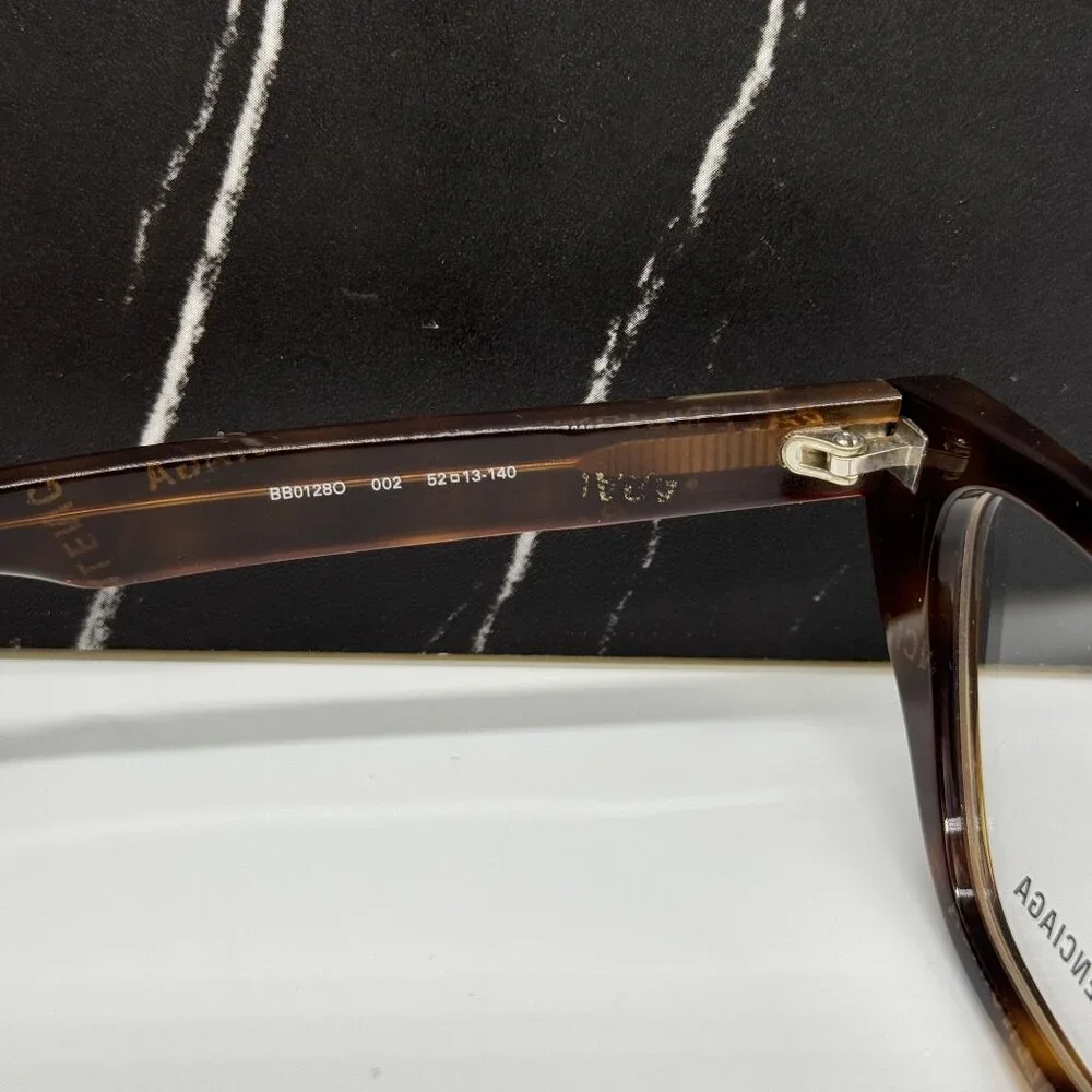 NEW BALENCIAGA BB0128O 002 CAT EYE HAVANA WOMEN EYEGLASSES BALENCIAGA